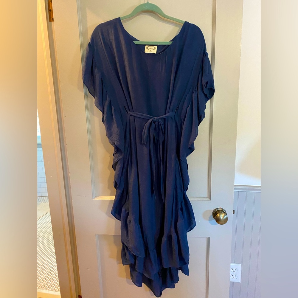 Joyfolie Navy Blue Midi Dress